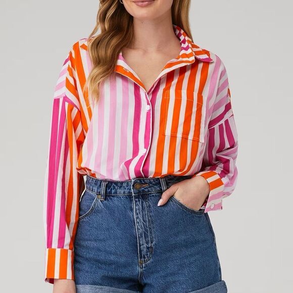 Beach Riot • Alexa button down coverup top - Picture 4 of 11